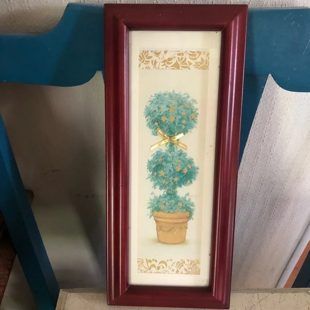 Framed Topiary Picture
